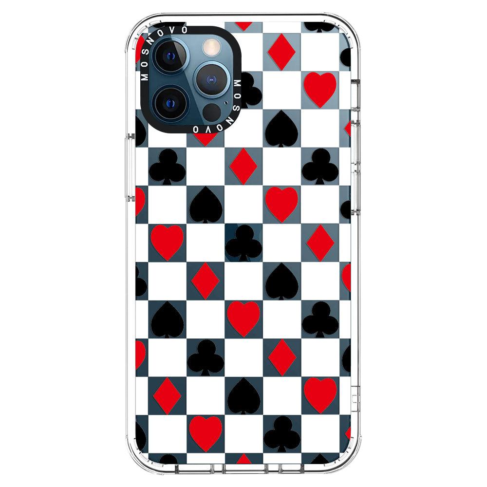 Checker Poker Phone Case - iPhone 12 Pro Case - MOSNOVO