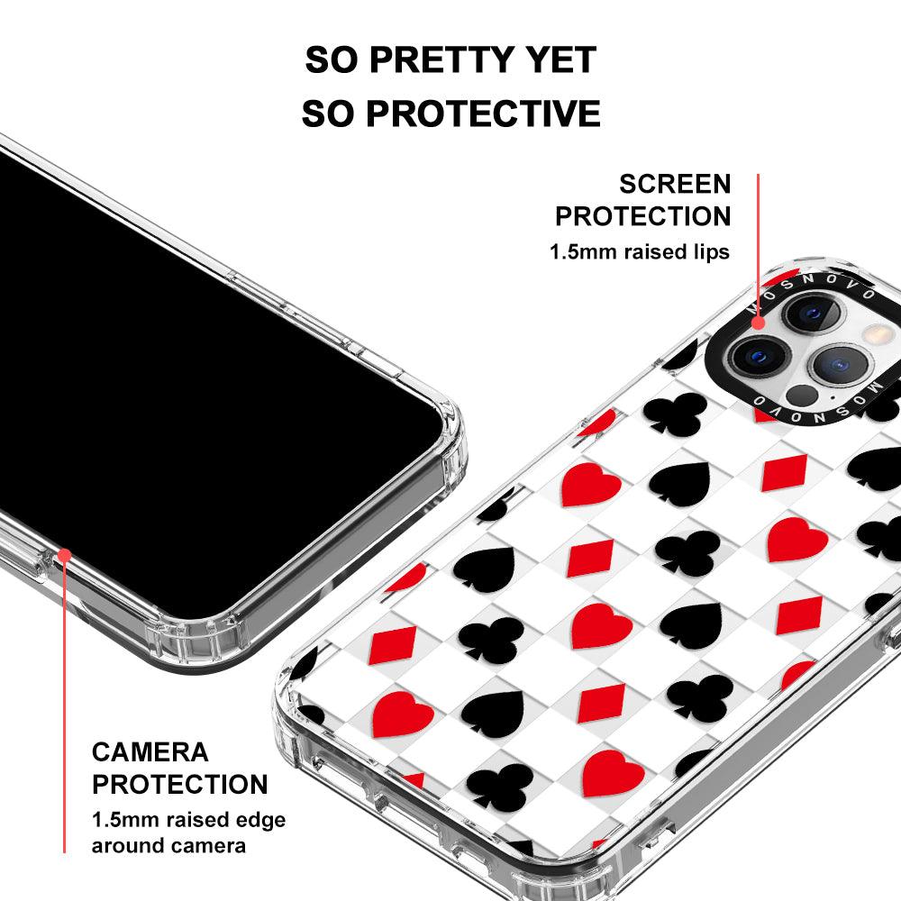 Checker Poker Phone Case - iPhone 12 Pro Max Case - MOSNOVO