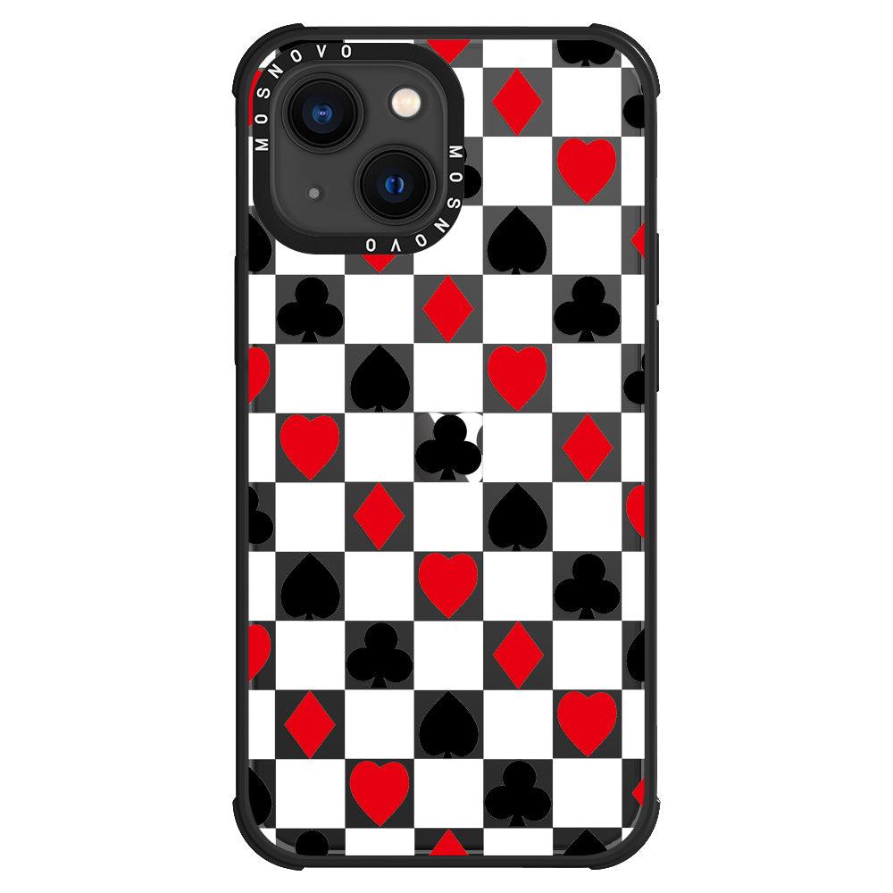 Checker Poker Phone Case - iPhone 13 Case - MOSNOVO