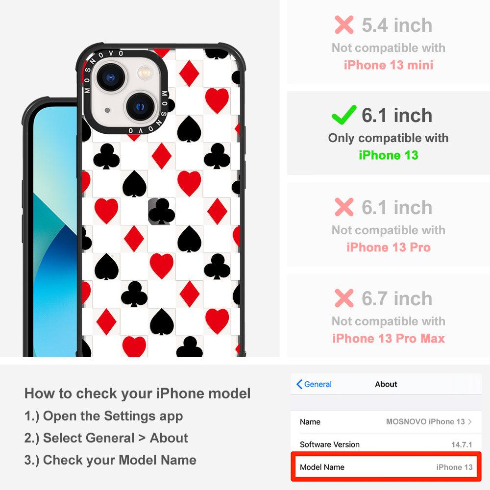 Checker Poker Phone Case - iPhone 13 Case - MOSNOVO
