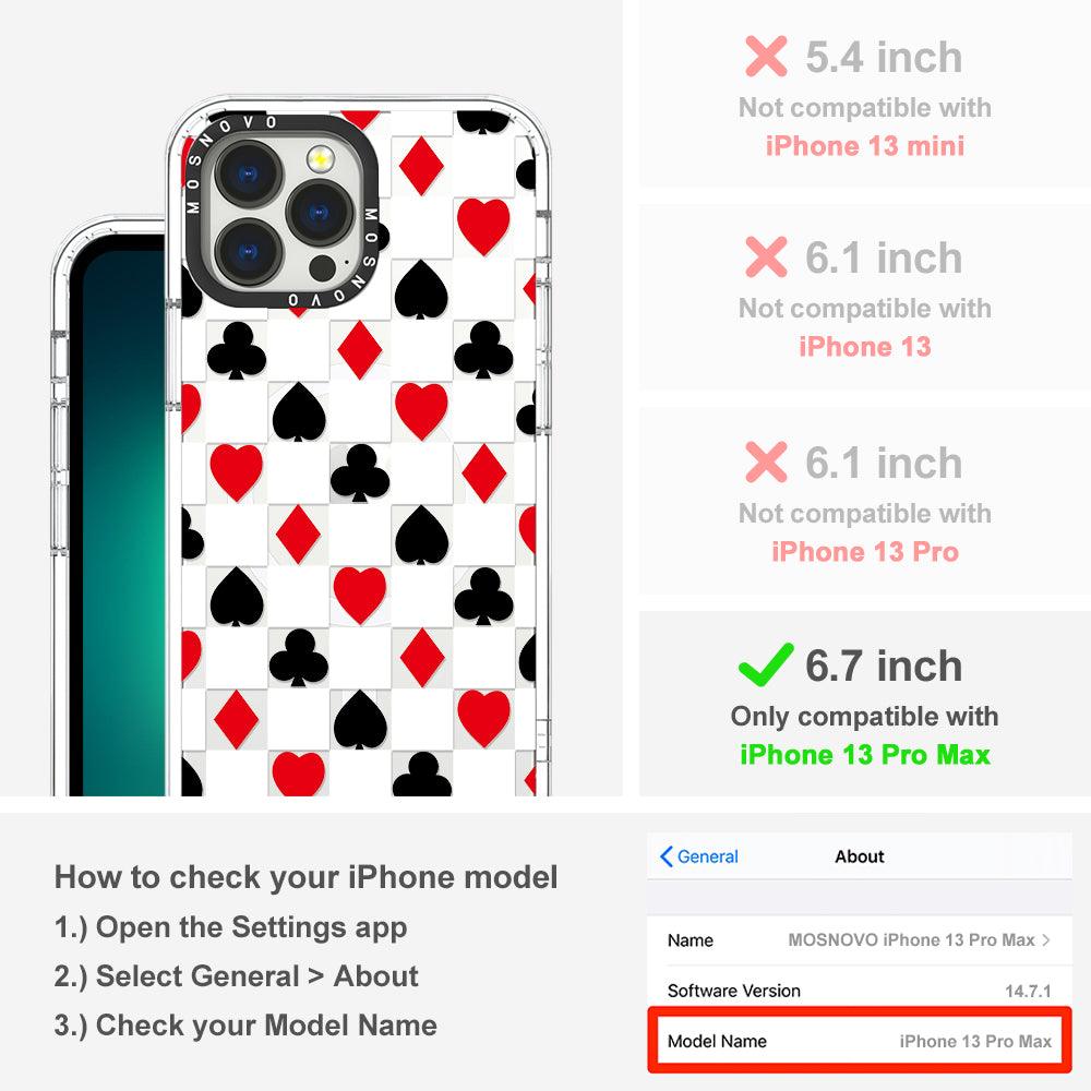 Checker Poker Phone Case - iPhone 13 Pro Max Case - MOSNOVO