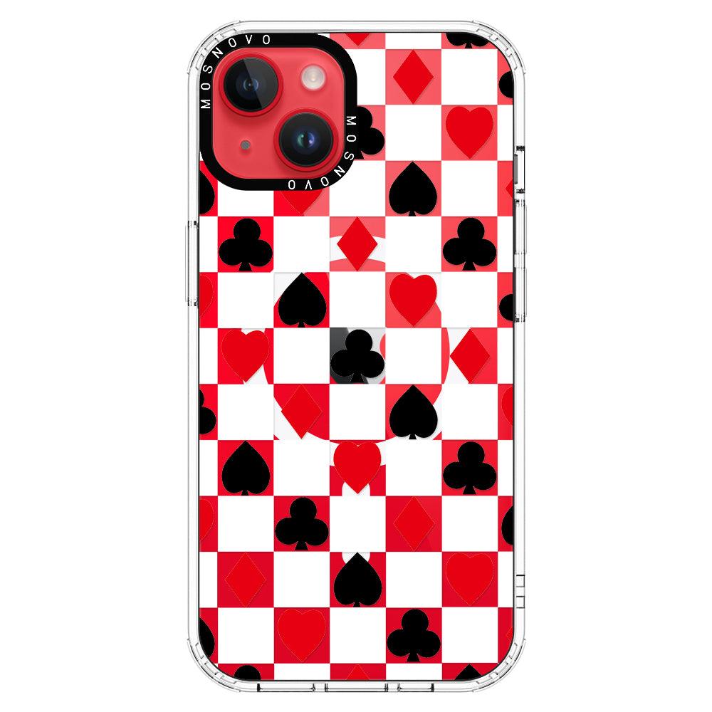 Checker Poker Phone Case - iPhone 14 Plus Case - MOSNOVO