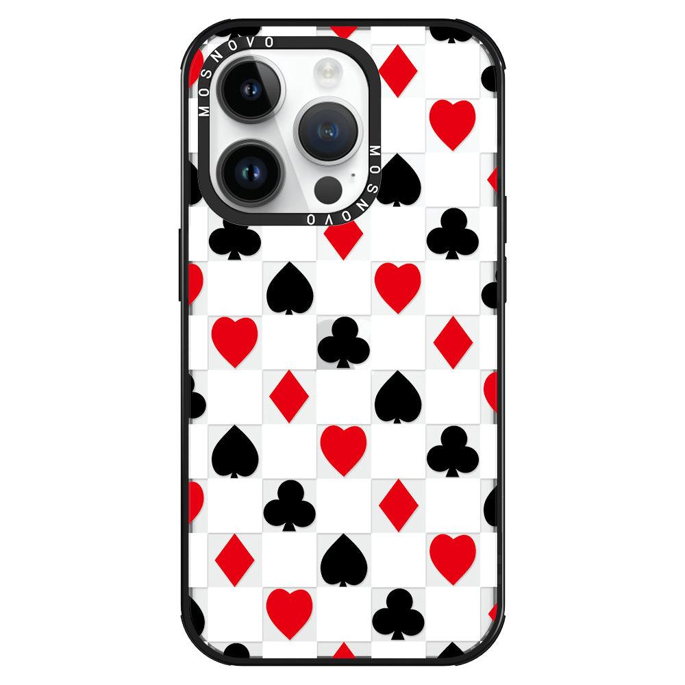 Checker Poker Phone Case - iPhone 14 Pro Case - MOSNOVO