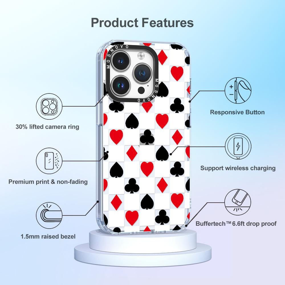 Checker Poker Phone Case - iPhone 14 Pro Case - MOSNOVO