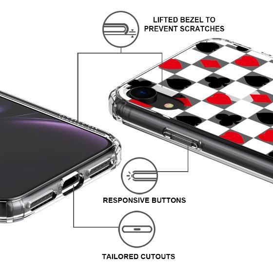 Checker Poker Phone Case - iPhone XR Case - MOSNOVO