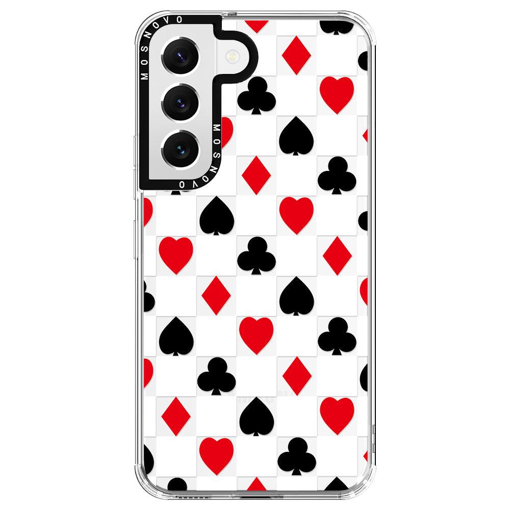 Checker Poker Phone Case - Samsung Galaxy S22 Case - MOSNOVO