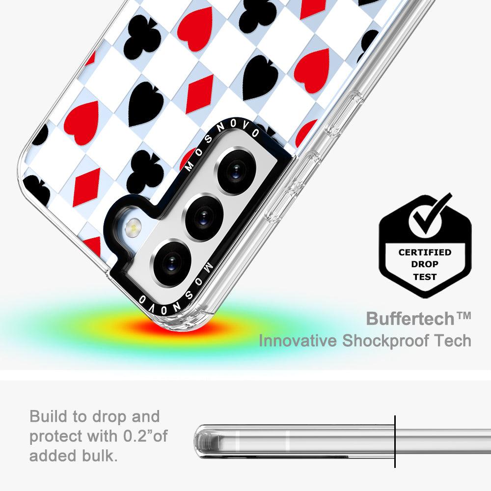Checker Poker Phone Case - Samsung Galaxy S22 Plus Case - MOSNOVO