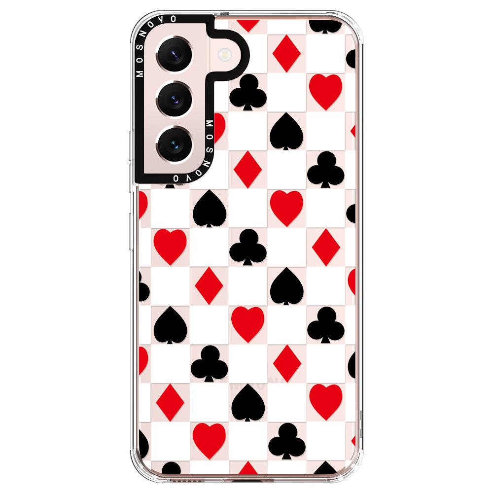 Checker Poker Phone Case - Samsung Galaxy S22 Plus Case - MOSNOVO