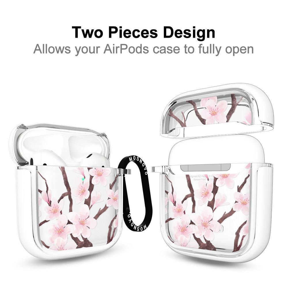 Cherry Blossom Flower AirPods 1/2 Case - MOSNOVO