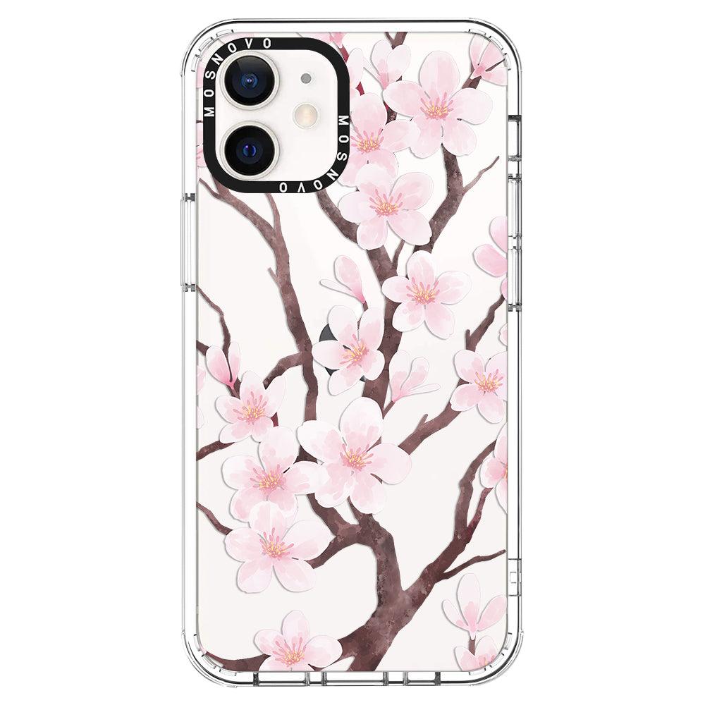 Cherry Blossom Flower Phone Case - iPhone 12 Case - MOSNOVO