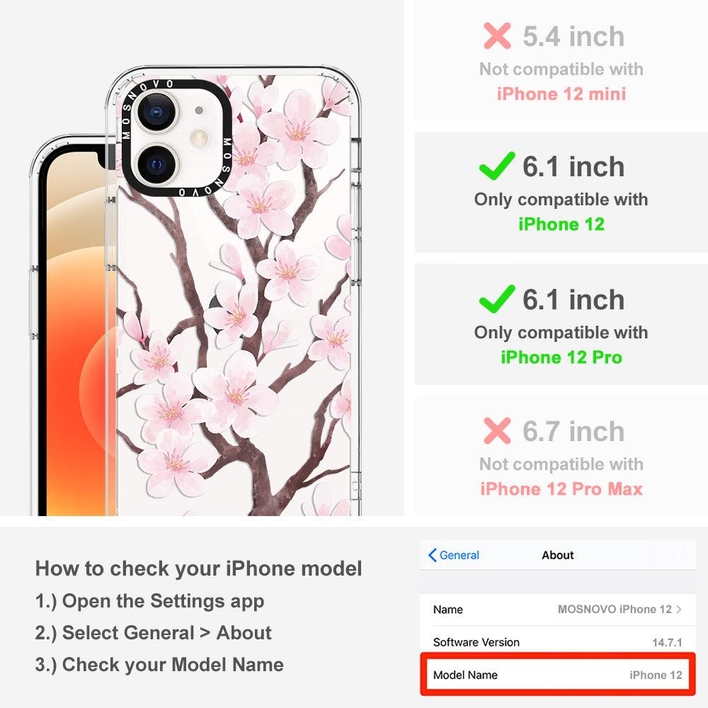Cherry Blossom Flower Phone Case - iPhone 12 Case - MOSNOVO