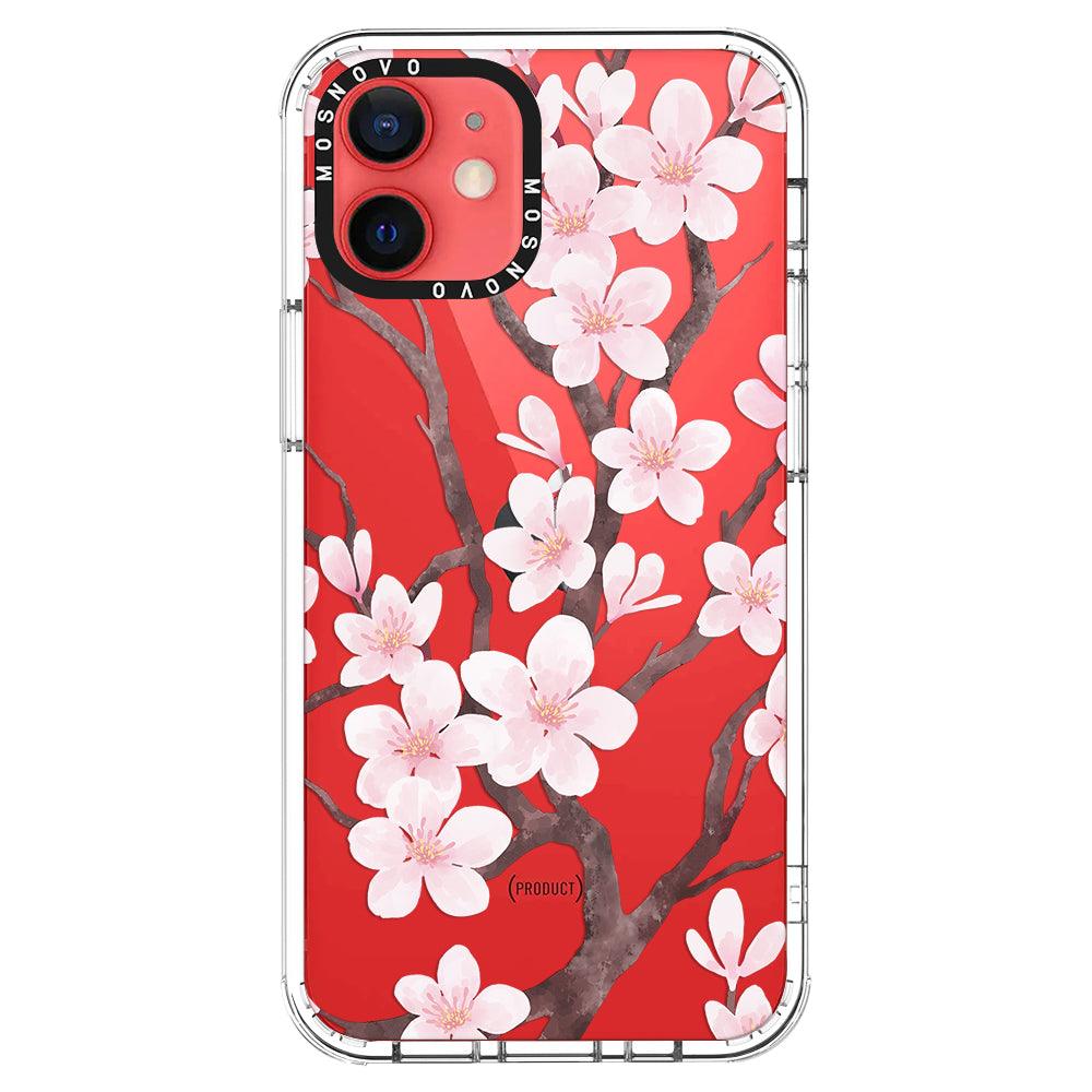 Cherry Blossom Flower Phone Case - iPhone 12 Mini Case - MOSNOVO