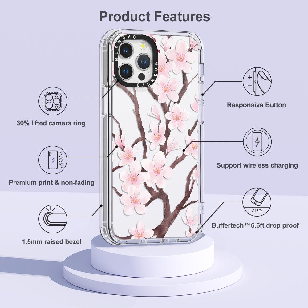 Cherry Blossom Flower Phone Case - iPhone 12 Pro Case - MOSNOVO