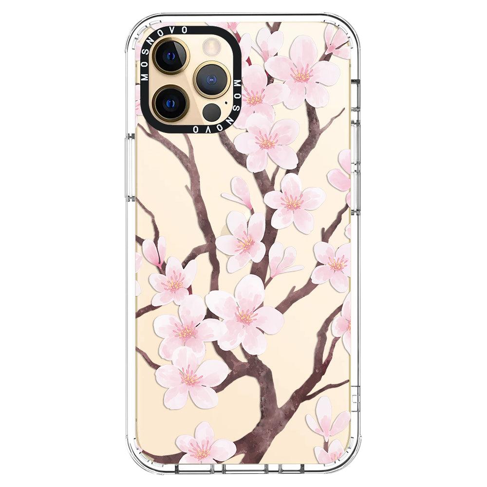 Cherry Blossom Flower Phone Case - iPhone 12 Pro Max Case - MOSNOVO