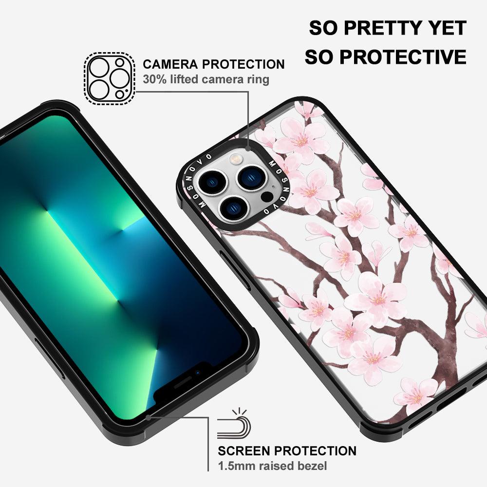 Cherry Blossom Flower Phone Case - iPhone 13 Pro Max Case - MOSNOVO