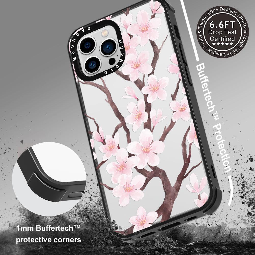 Cherry Blossom Flower Phone Case - iPhone 13 Pro Max Case - MOSNOVO