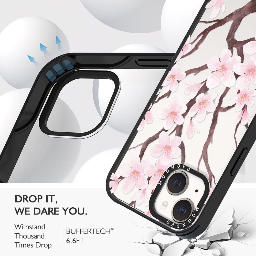 Cherry Blossom Flower Phone Case - iPhone 14 Plus Case - MOSNOVO