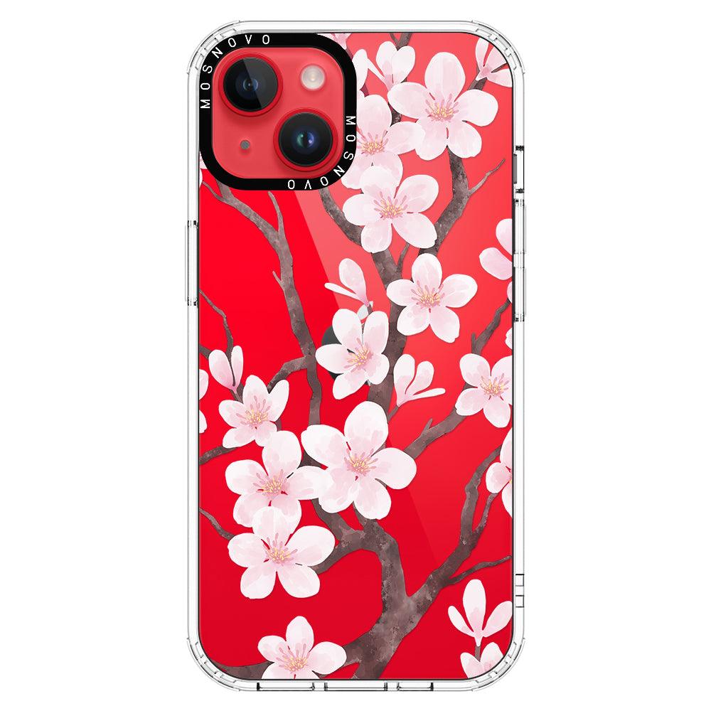 Cherry Blossom Flower Phone Case - iPhone 14 Plus Case - MOSNOVO
