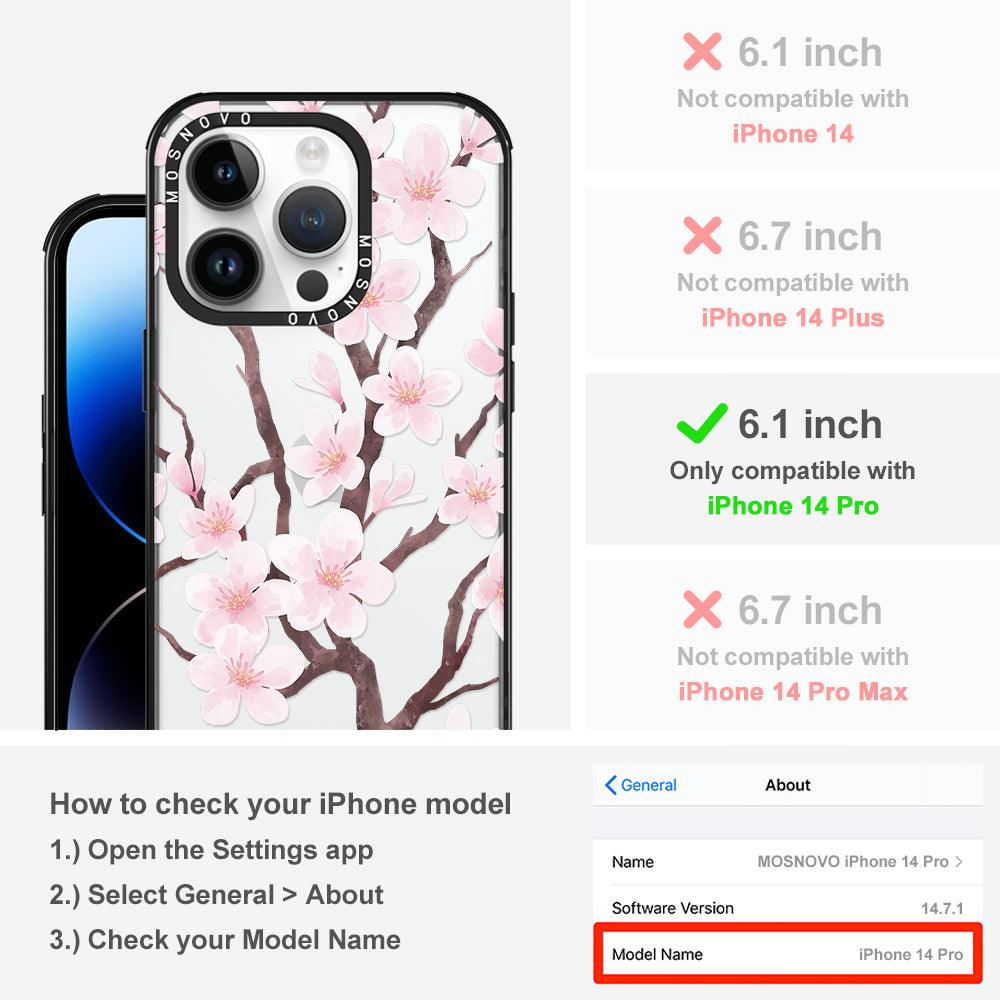 Cherry Blossom Flower Phone Case - iPhone 14 Pro Case - MOSNOVO