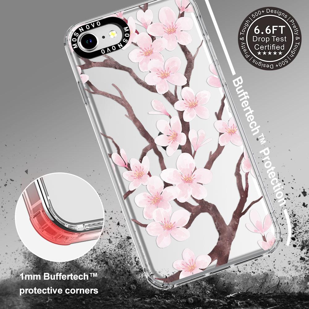 Cherry Blossom Flower Phone Case - iPhone SE 2020 Case - MOSNOVO