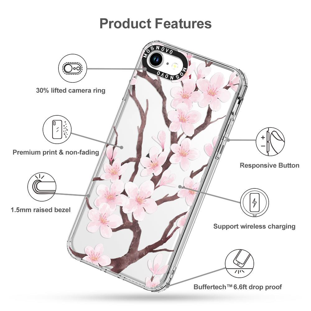 Cherry Blossom Flower Phone Case - iPhone SE 2022 Case - MOSNOVO