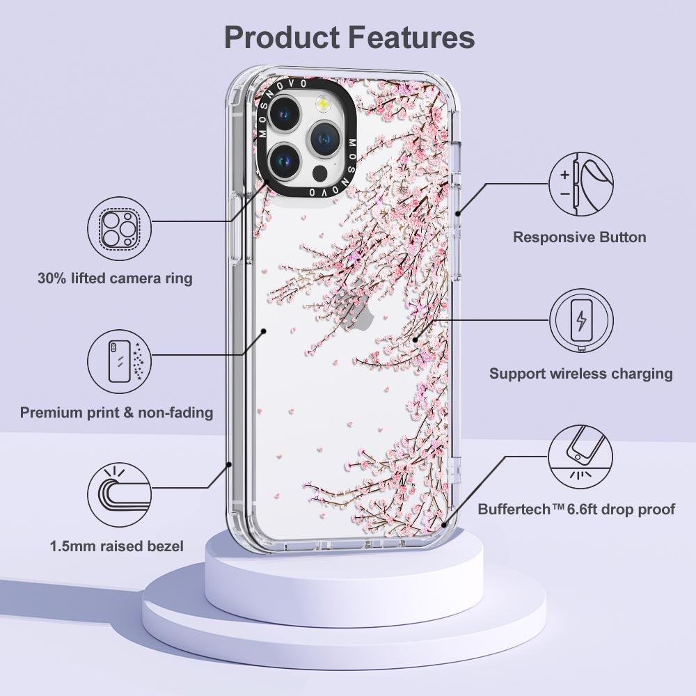 Cherry Blossom Phone Case - iPhone 12 Pro Max Case - MOSNOVO