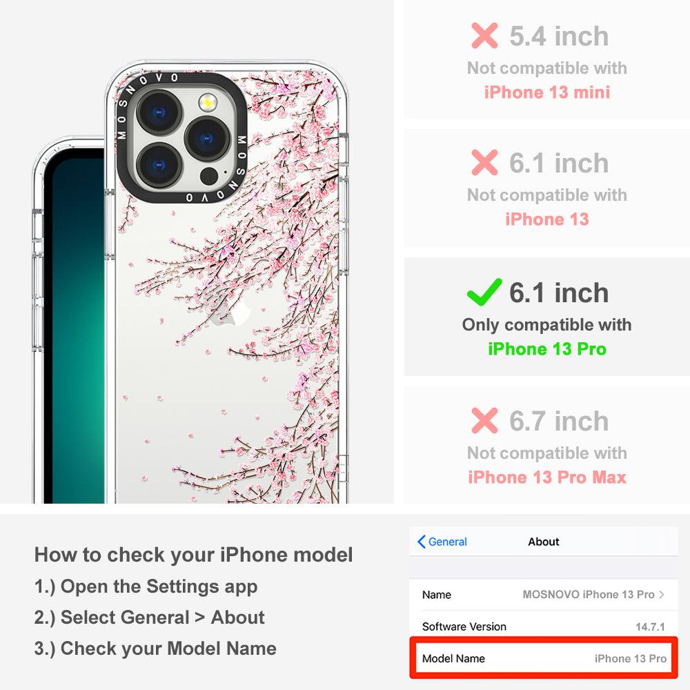 Cherry Blossom Phone Case - iPhone 13 Pro Case - MOSNOVO
