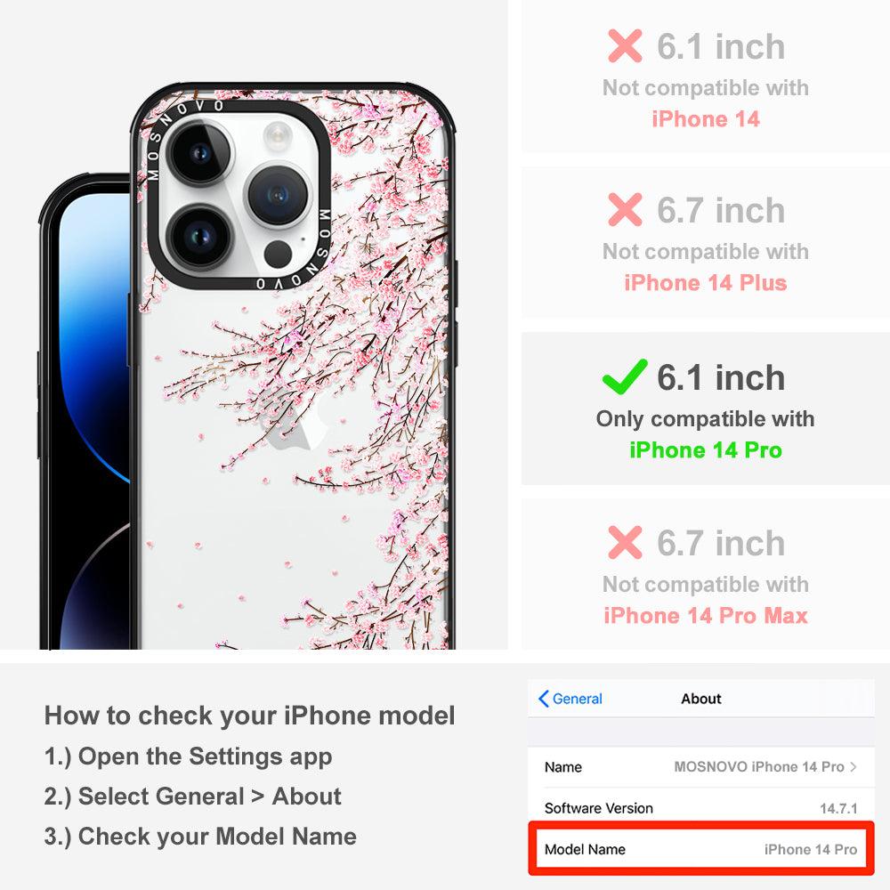 Cherry Blossom Phone Case - iPhone 14 Pro Case - MOSNOVO