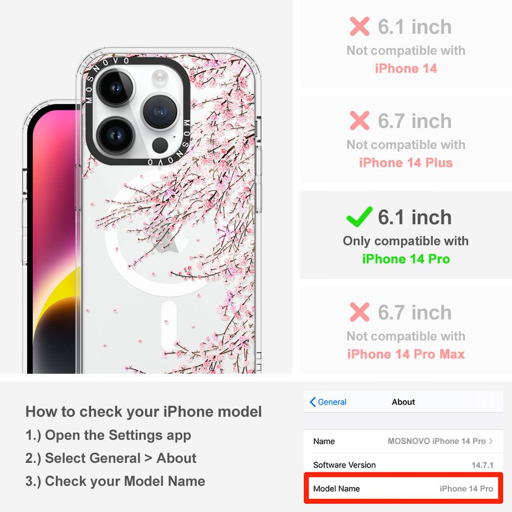 Cherry Blossom Phone Case - iPhone 14 Pro Case - MOSNOVO