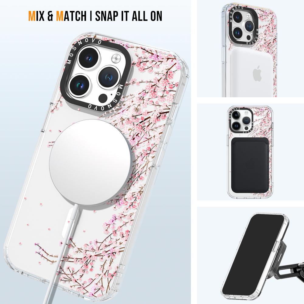 Cherry Blossom Phone Case - iPhone 14 Pro Max Case - MOSNOVO