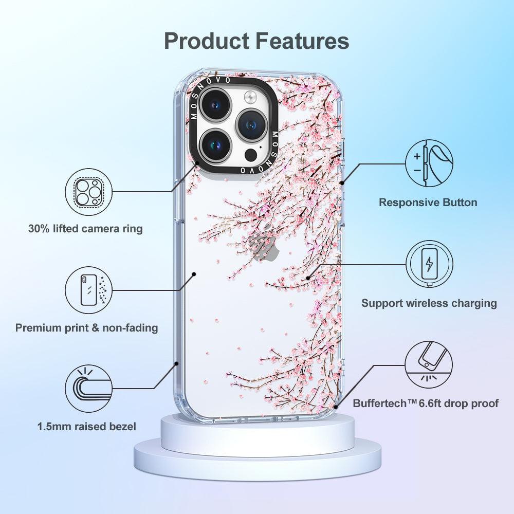 Cherry Blossom Phone Case - iPhone 14 Pro Max Case - MOSNOVO