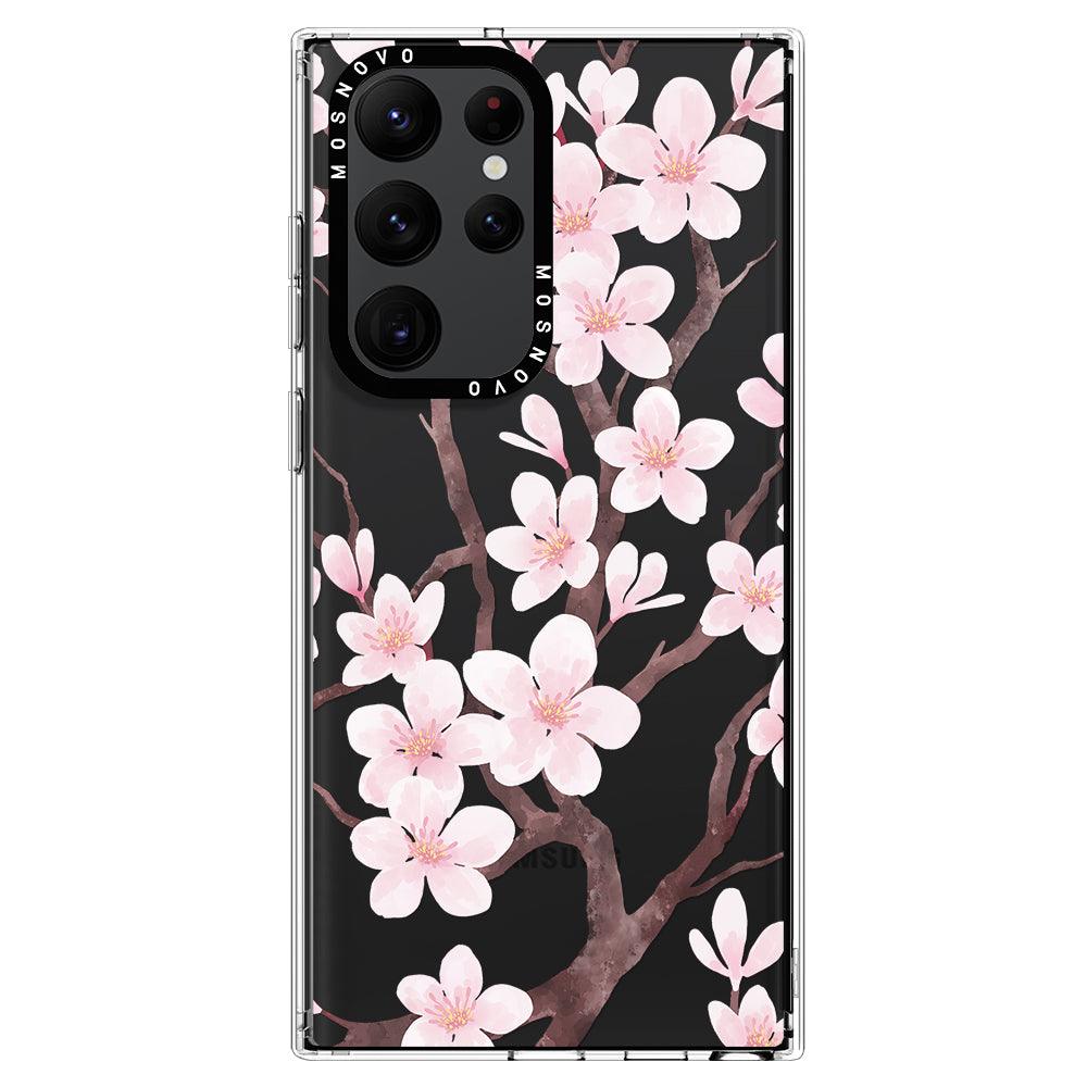 Cherry Blossom Phone Case - Samsung Galaxy S22 Ultra Case - MOSNOVO