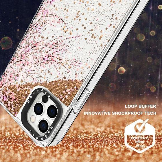 Cherry Blossoms Glitter Phone Case - iPhone 12 Pro Case
