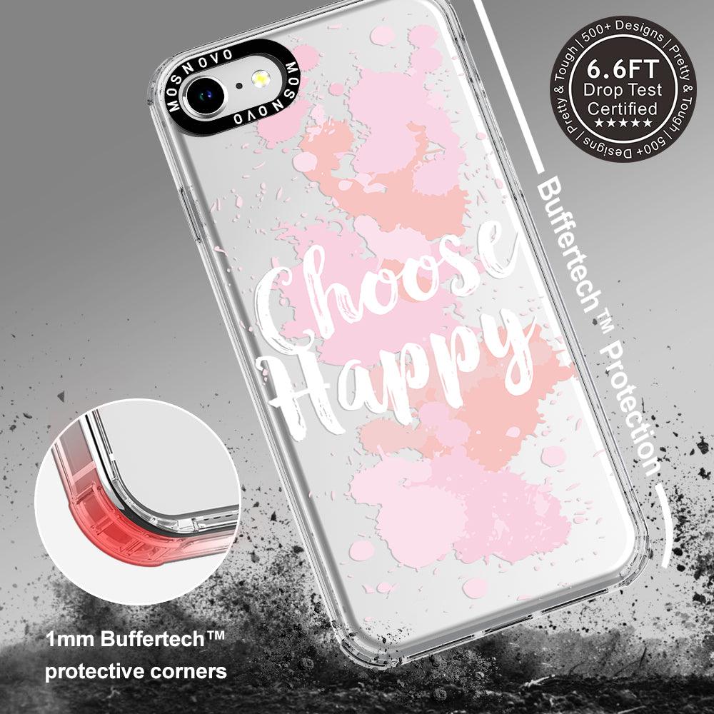 Choose Happy Phone Case - iPhone 7 Case - MOSNOVO