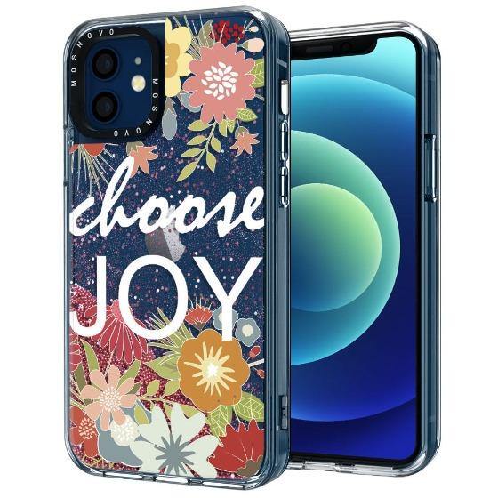 Choose Joy Glitter Phone Case - iPhone 12 Case