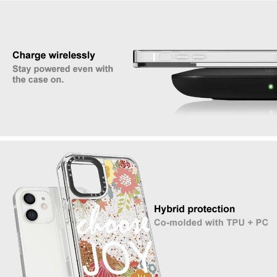 Choose Joy Glitter Phone Case - iPhone 12 Mini Case