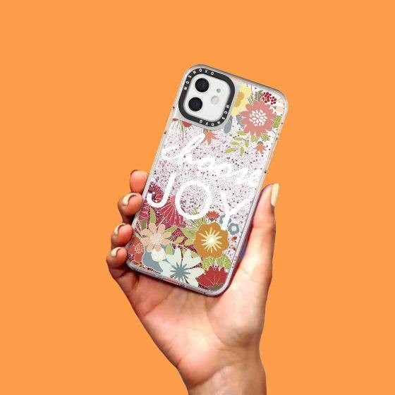 Choose Joy Glitter Phone Case - iPhone 12 Mini Case