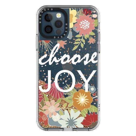 Choose Joy Glitter Phone Case - iPhone 12 Pro Case