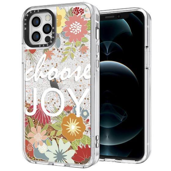 Choose Joy Glitter Phone Case - iPhone 12 Pro Case