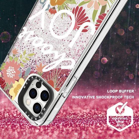 Choose Joy Glitter Phone Case - iPhone 12 Pro Max Case