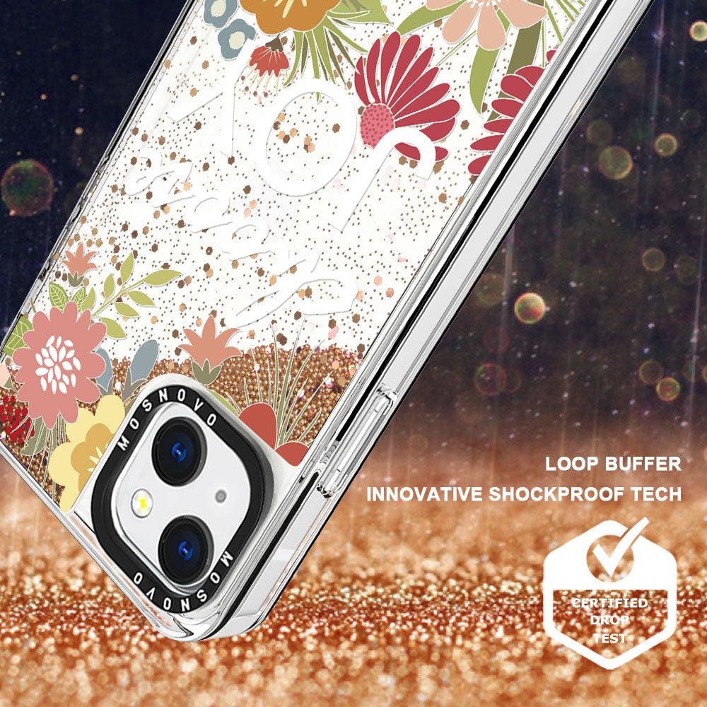 Choose Joy Glitter Phone Case - iPhone 13 Case - MOSNOVO
