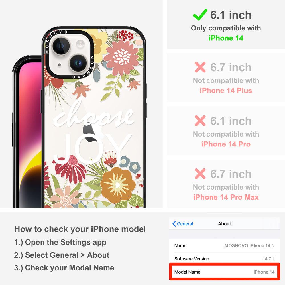 Choose Joy Phone Case - iPhone 14 Case - MOSNOVO