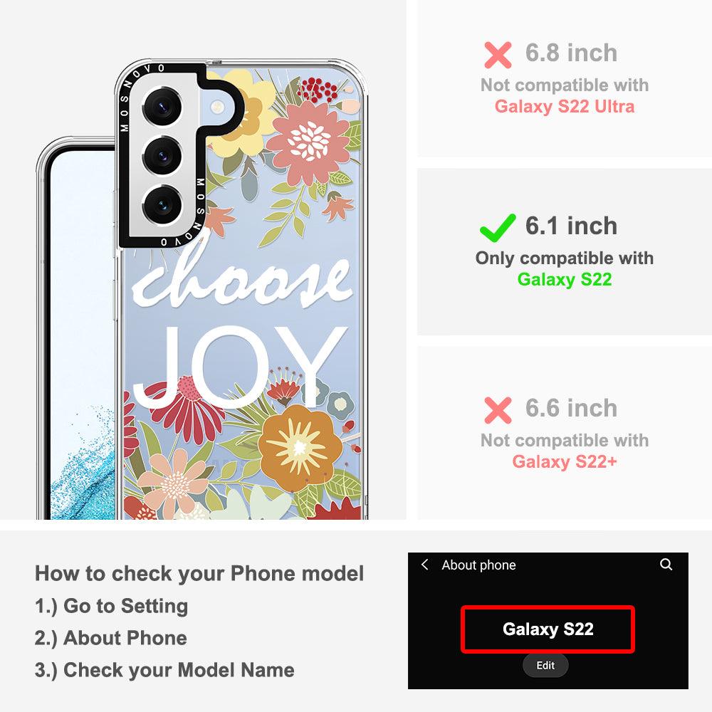 Choose Joy Phone Case - Samsung Galaxy S22 Case - MOSNOVO