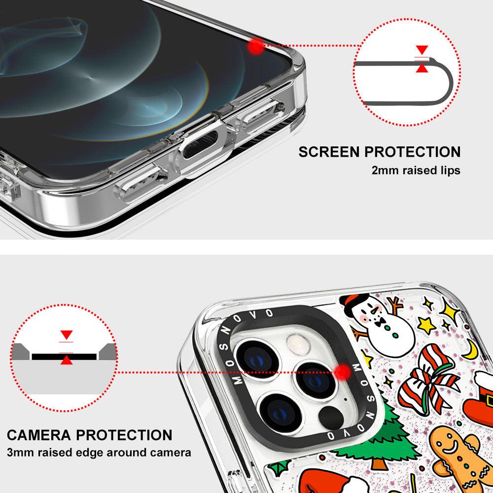 Christmas Decoration Glitter Phone Case - iPhone 12 Pro Max Case - MOSNOVO