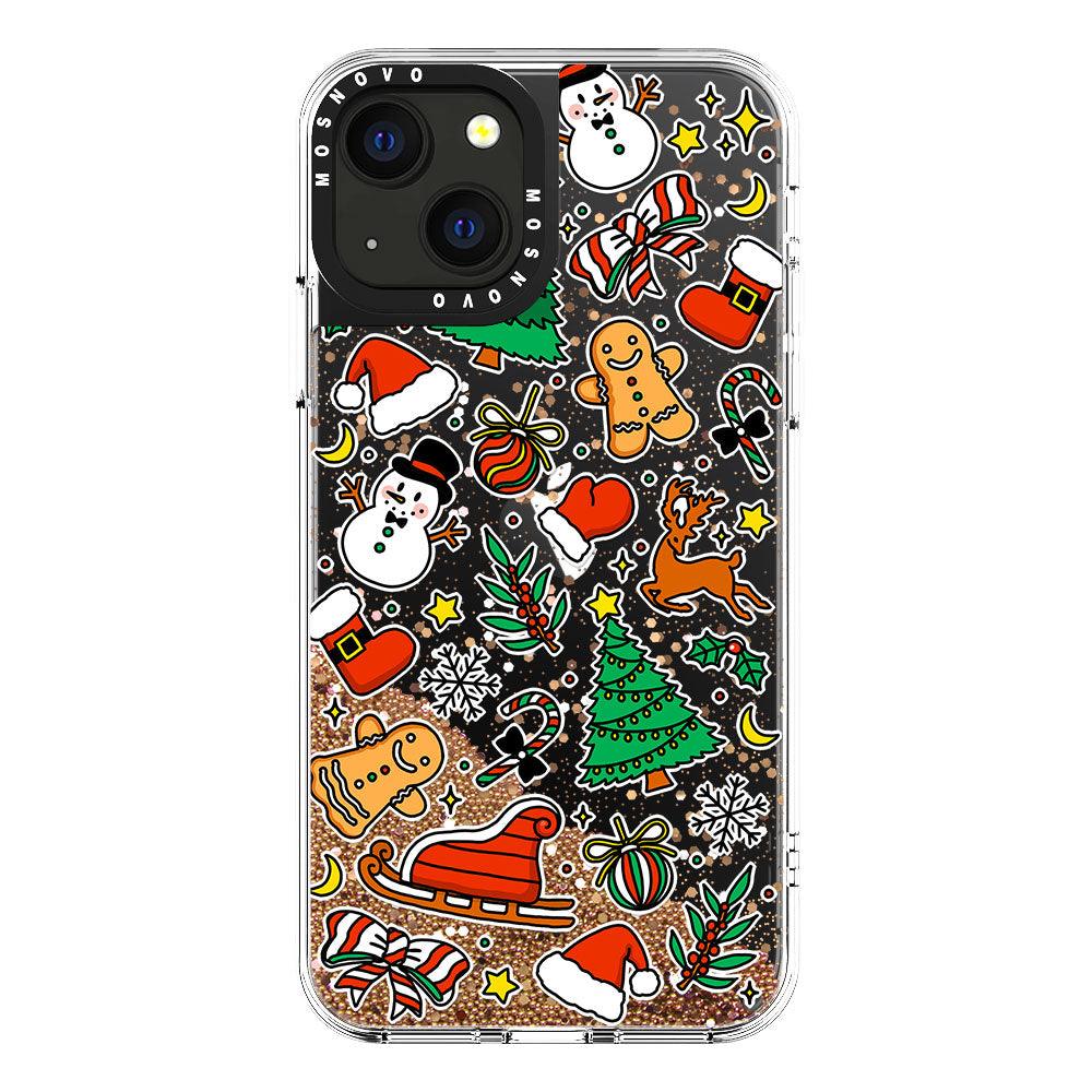 Christmas Decoration Glitter Phone Case - iPhone 13 Case - MOSNOVO