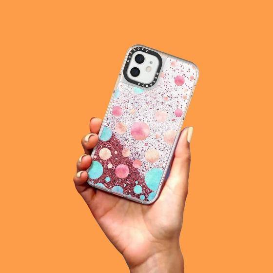 Colorful Bubbles Glitter Phone Case - iPhone 12 Mini Case - MOSNOVO