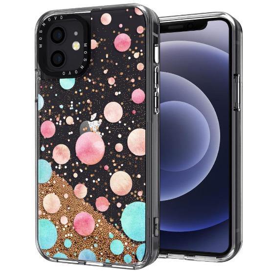 Colorful Bubbles Glitter Phone Case - iPhone 12 Mini Case - MOSNOVO