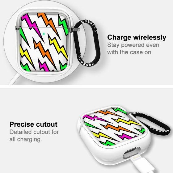 Colorful Lightning Bolt AirPods 1/2 Case - MOSNOVO