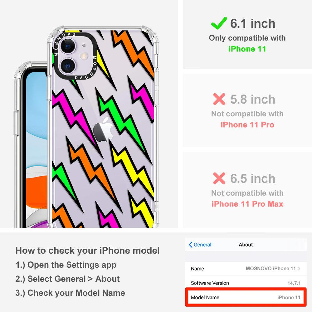 Colorful Lightning Phone Case - iPhone 11 Case - MOSNOVO