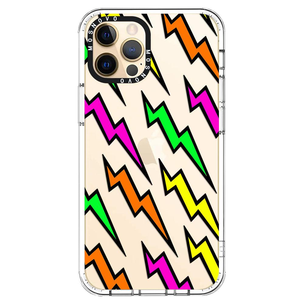Colorful Lightning Phone Case - iPhone 12 Pro Case - MOSNOVO